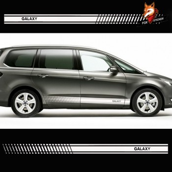 Stylish Car Door Side Sticker Racing Stripe Sticker Auto Sport Styling Vinyl Car Sticker for Ford Galaxy Car Accessories